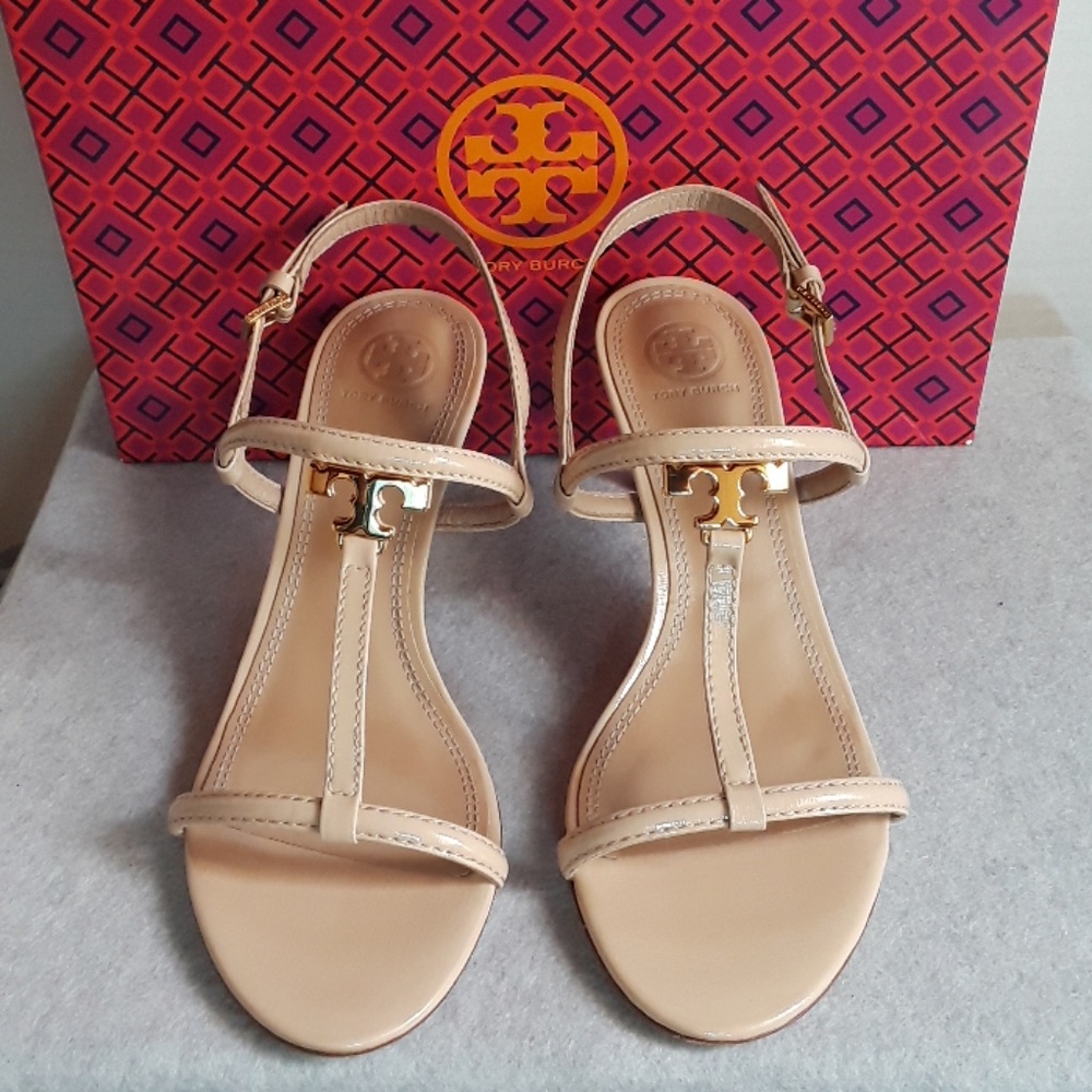 Tory Burch T Strap Camellia Pink Sandals